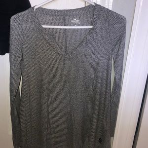 Hollister grey dress shirt